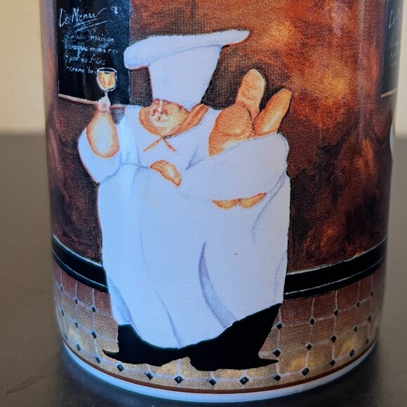TWO Sakura AL DENTE Italian Chefs Stoneware Mugs ~ Artwork by Jennifer Garant - Picture 6 of 12